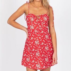 Princess Polly Perry Mini Dress Red Size 8